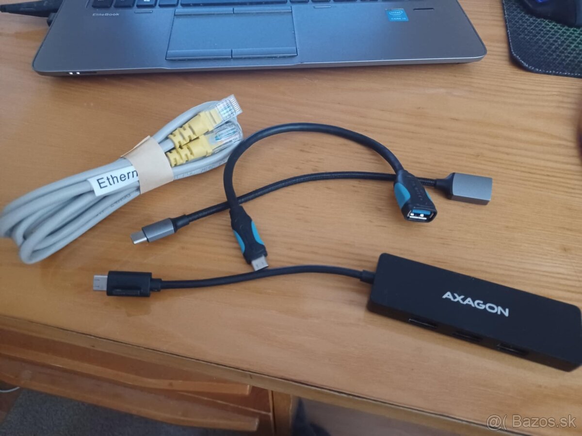 USB port typu C, internetový kábel