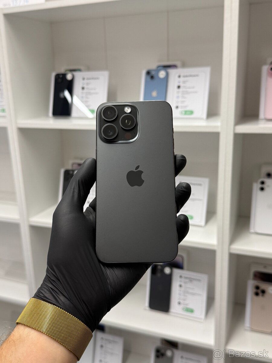 ZÁRUKA 2 ROKY /  Apple iPhone 15 Pro Max 256GB Black Titan