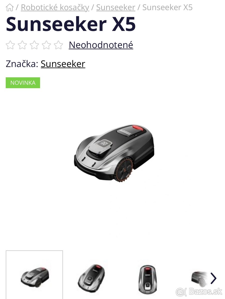Robotická kosačka sunseeker x5