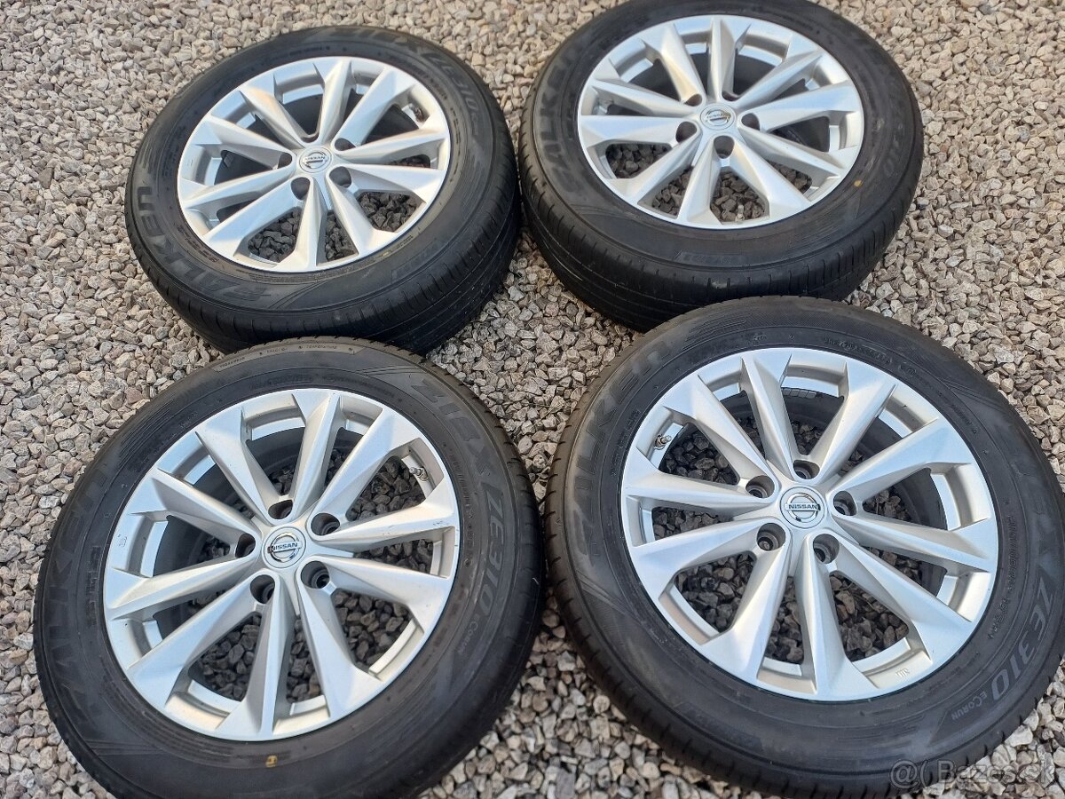 Orig. hliníkové disky Nissan R17, 5x114,3