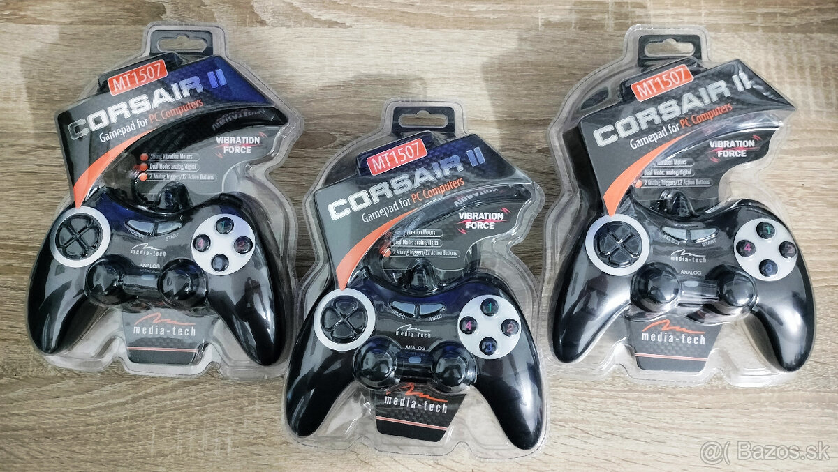 USB káblový gamepad pre PS3 a PC