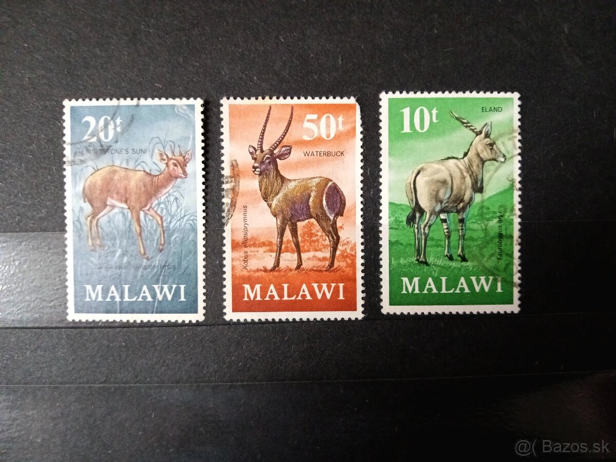 Poštové známky č.463 - Malawi - antilopy