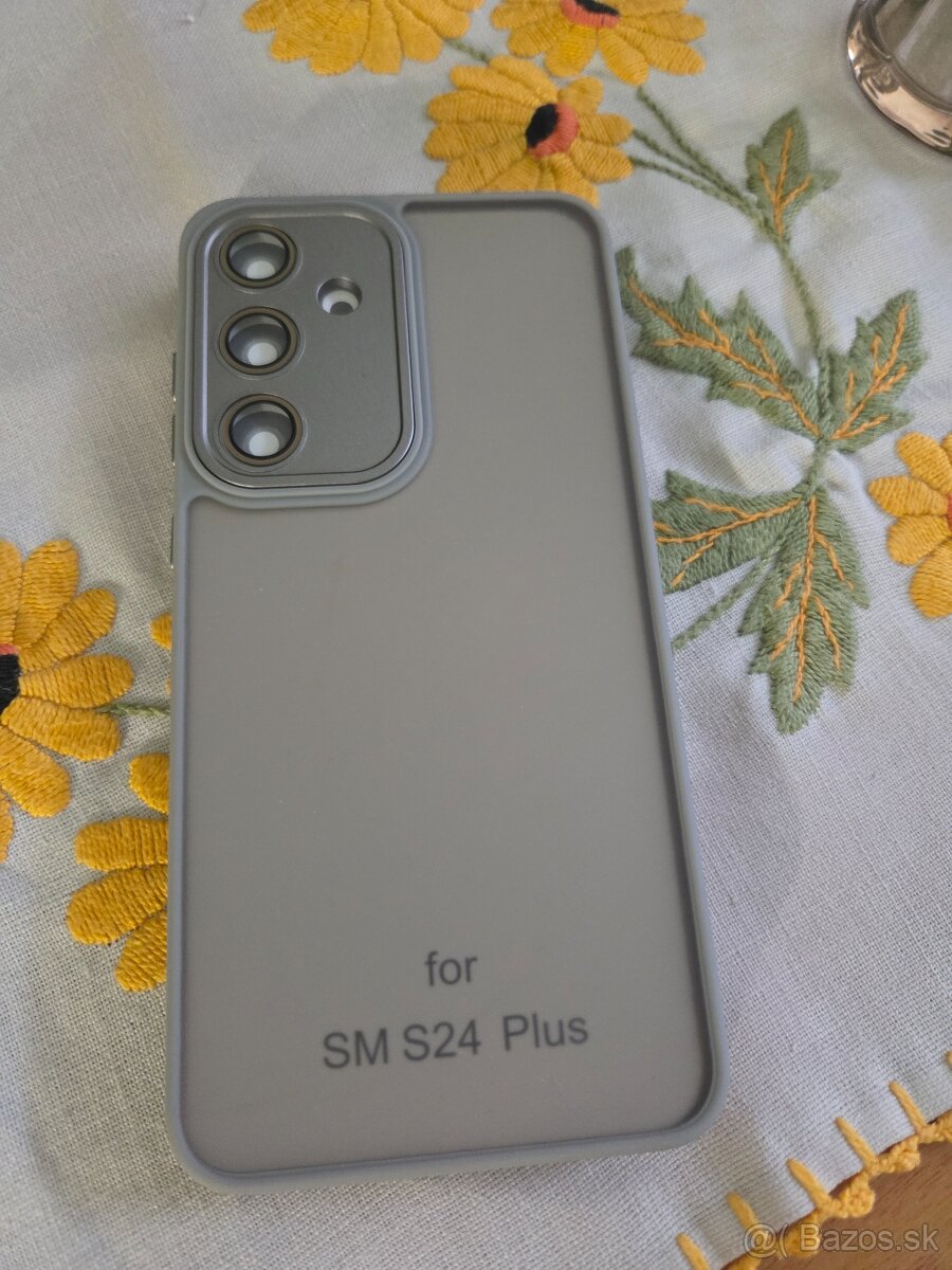 Cover zadný na Samsung S24 plus sivy