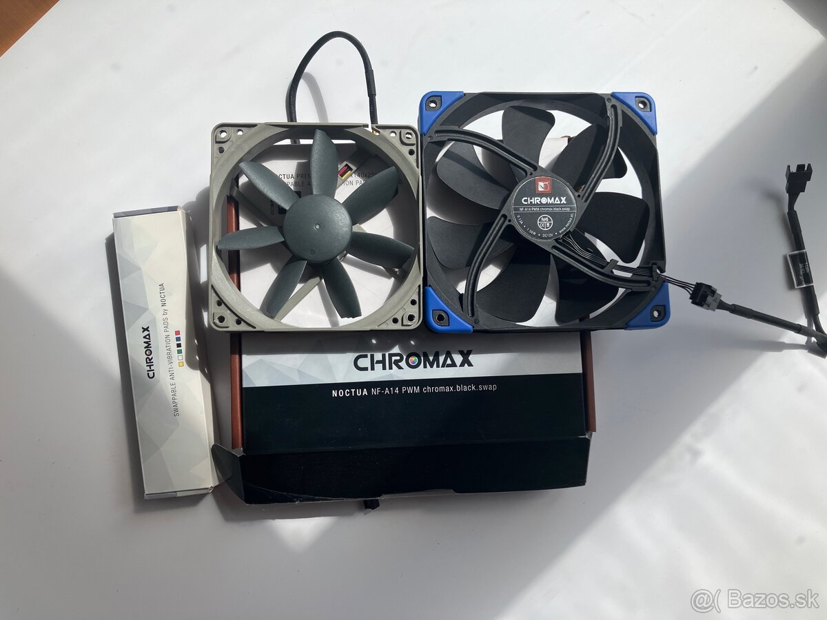 set Noctua ventilátorov + antivibračné podložky