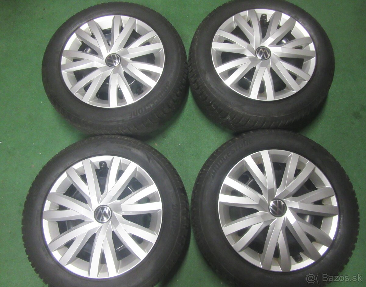 R16 Zimná sada GOLF rozteč 5x112 205/55R16 BRIDGESTONE 8mm
