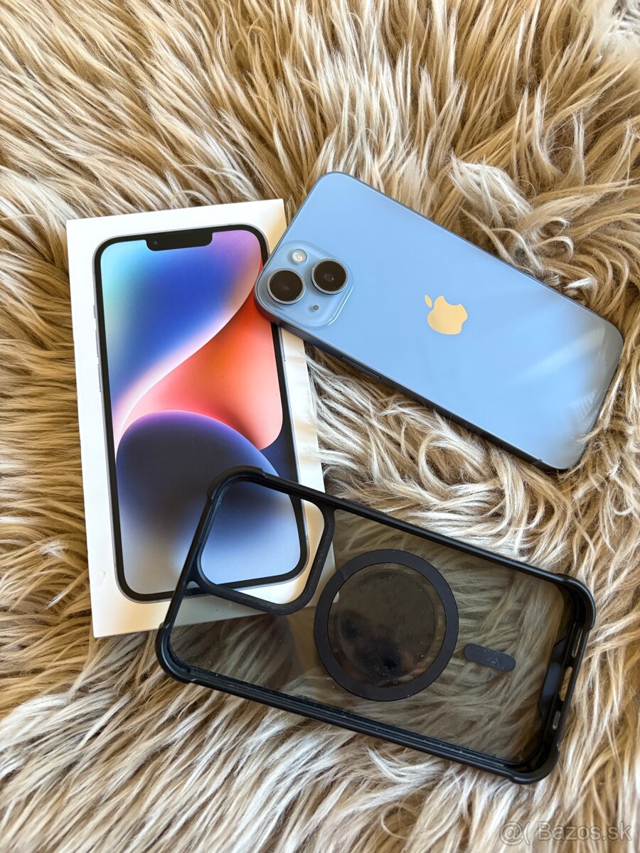 Predám iPhone 14 128GB Blue – veľmi pekný stav
