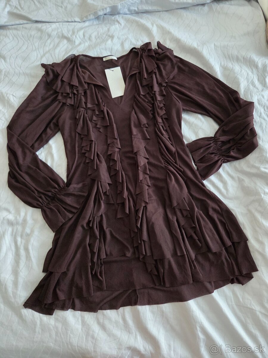 Zara hnede saty vel.M