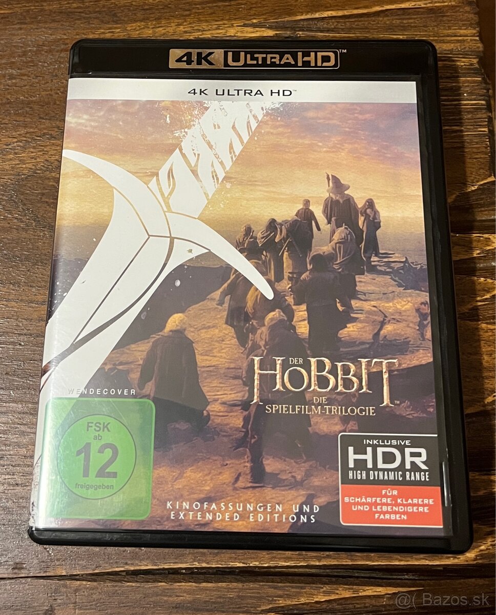 Predám 4K UHD Bluray trilógiu Hobbit kino + extended