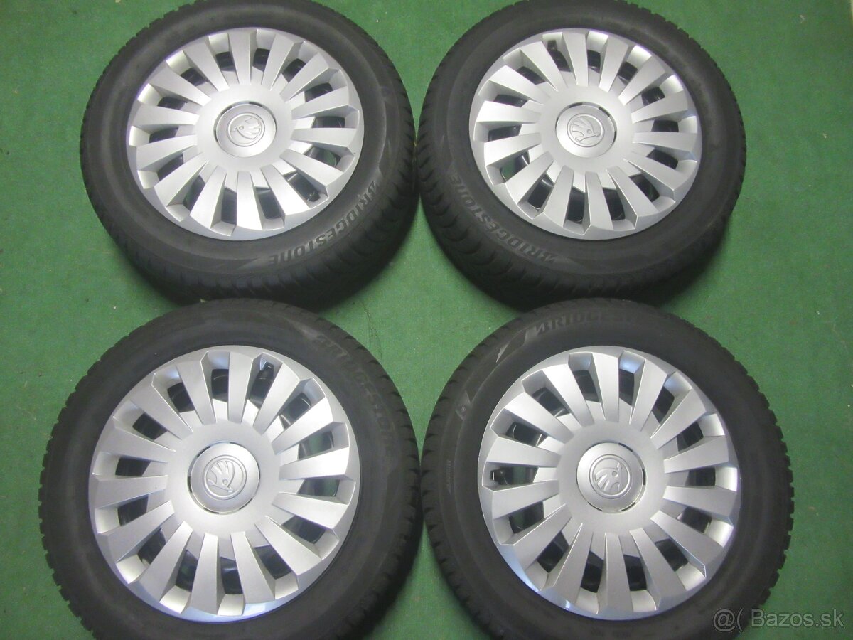 R16 Zimná sada ŠKODA rozteč 5x112 205/55R16 BRIDGESTONE