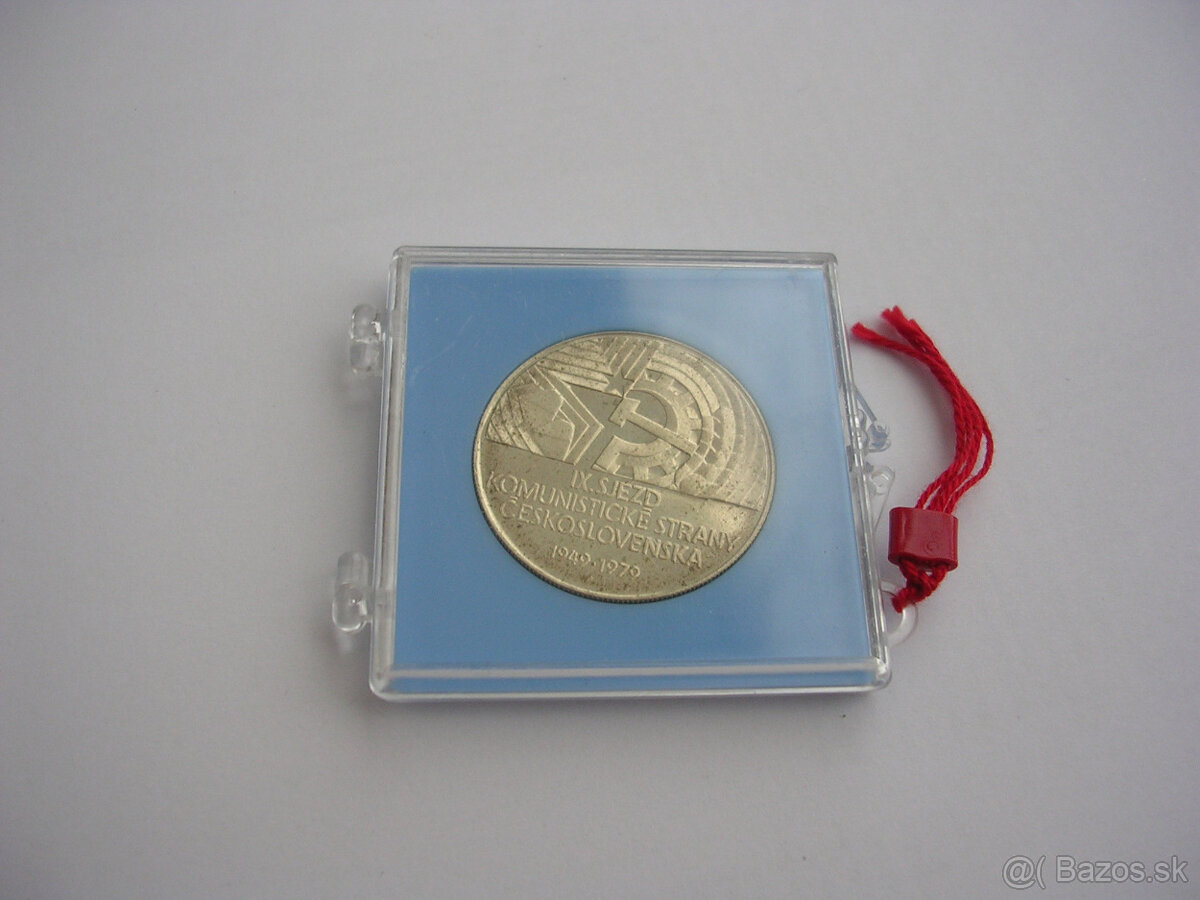 Ag minca 50 Kčs 1979 IX.zjazd KSČ PROOF