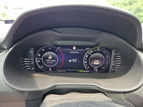 Adaptívny tempomat - Aktivácia ACC, pACC, Front assist
