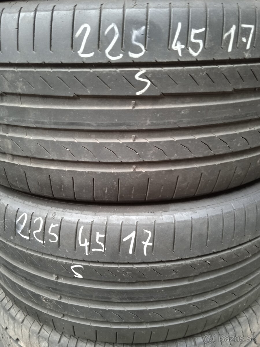 225/45 R17 CONTINENTAL 2ks letne