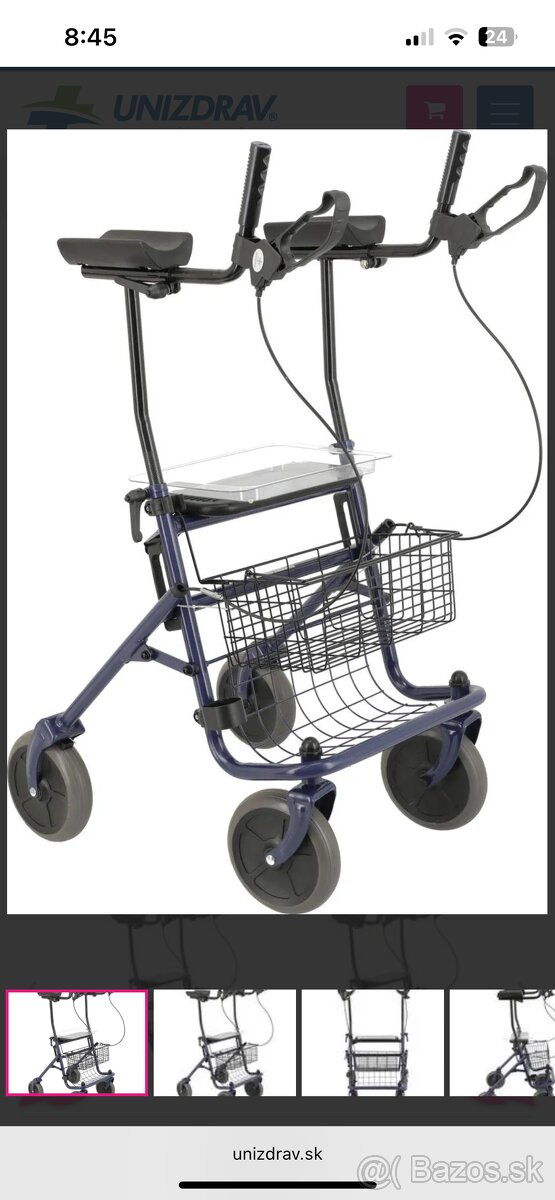 Chodítko s lakťovými opierkami