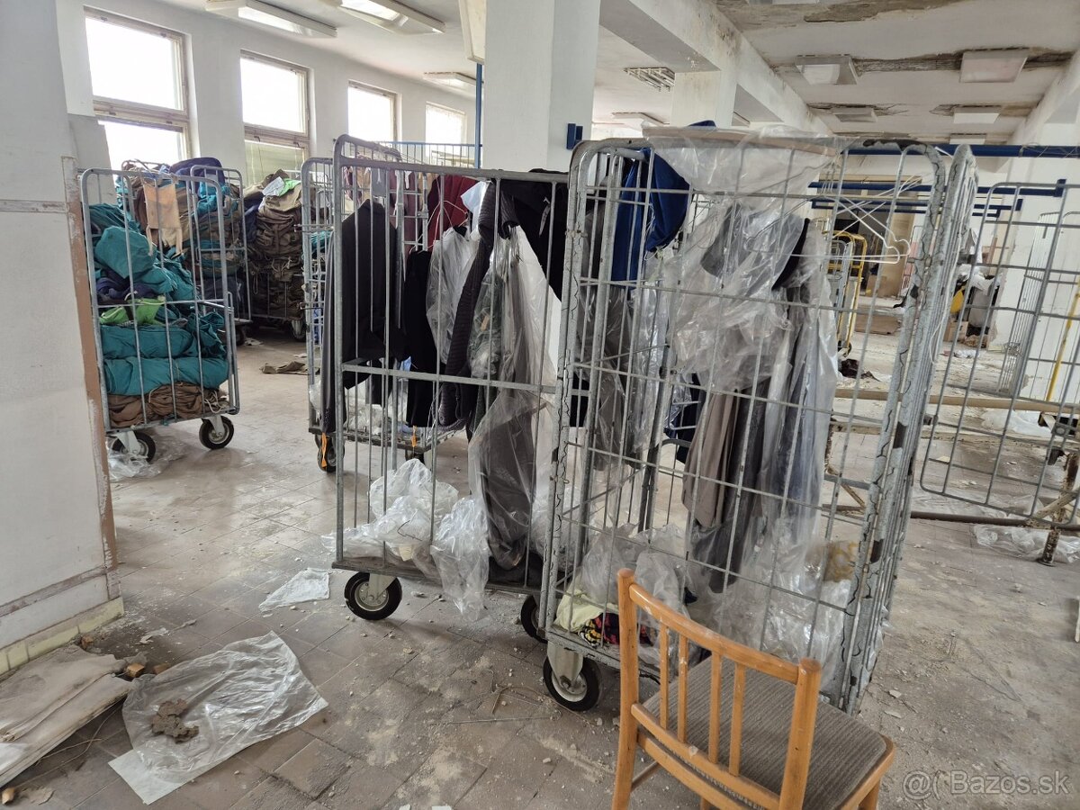 Vozíky na textil a zásielky Rollkontajner