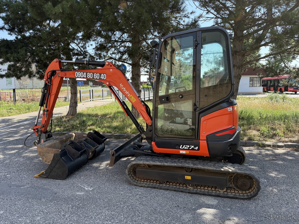 Predám minibager Kubota U 27-4