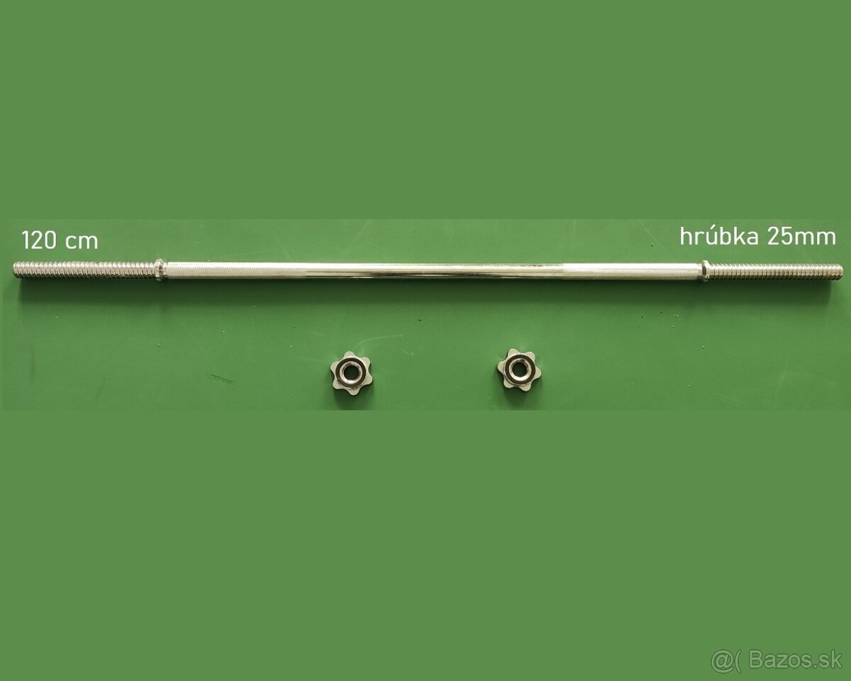 tyč činka rovna hriadeľ