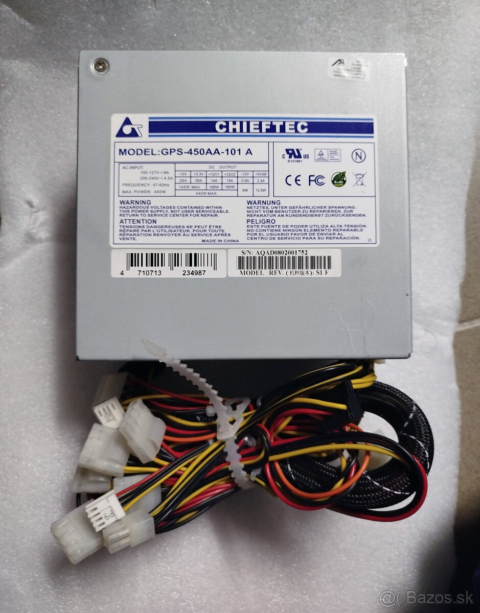 ATX zdroj Chieftec 450W