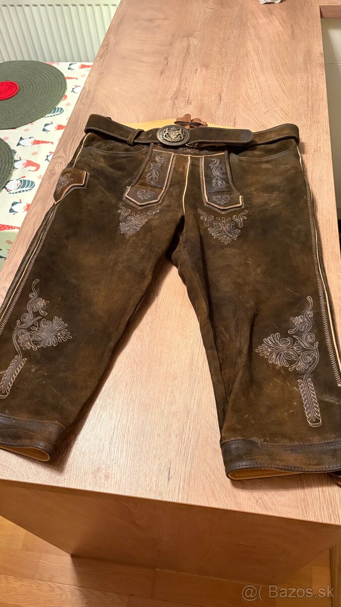 Poľovnícke nohavice kožené