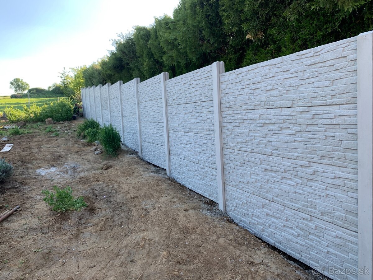 Betónové ploty od výrobcu