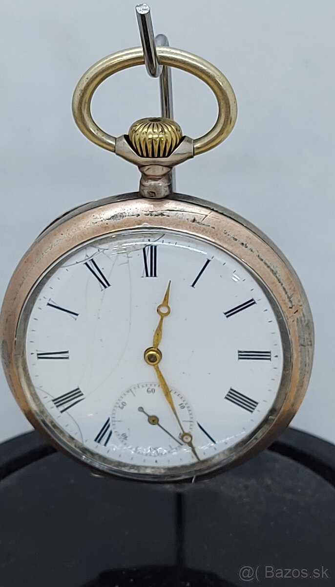 Predám funkčné starožitné vreckové hodinky No.1254839 Ω 115