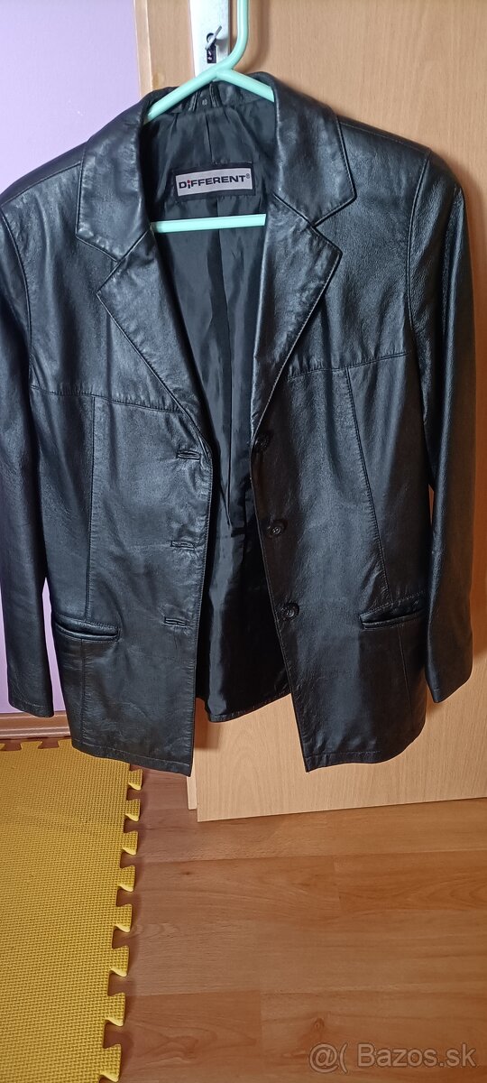 Kožené dámske sako v.40prava koza