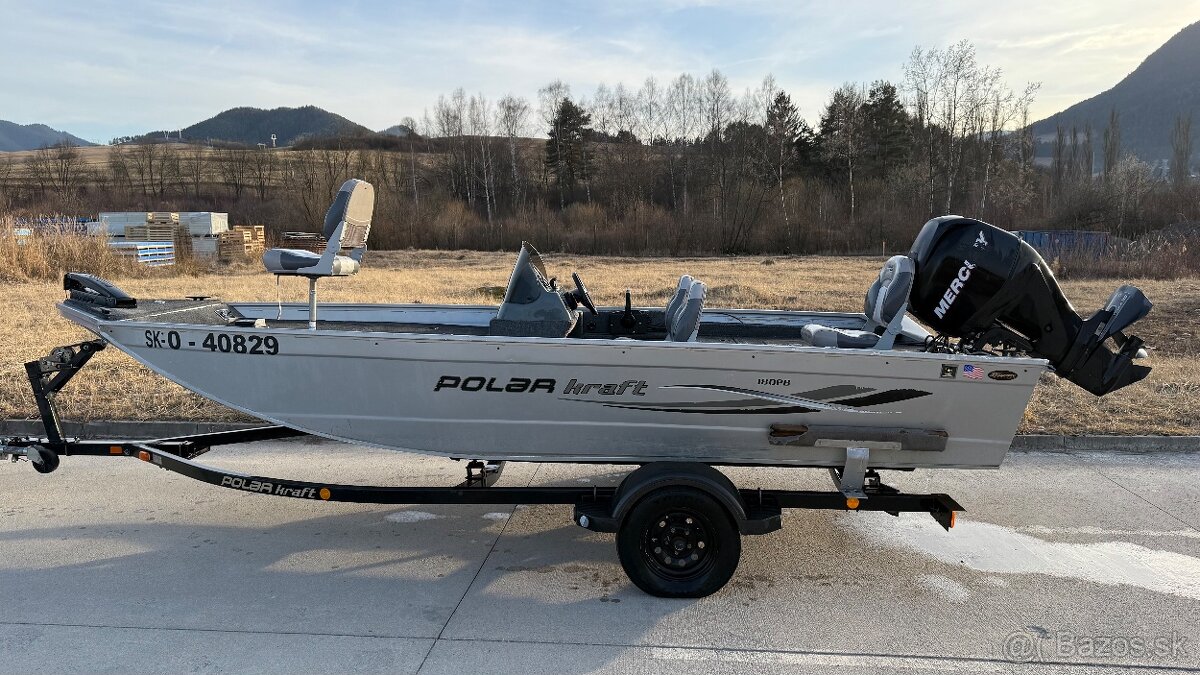 Predám rybársky hliníkový čln Polar craft 180PB