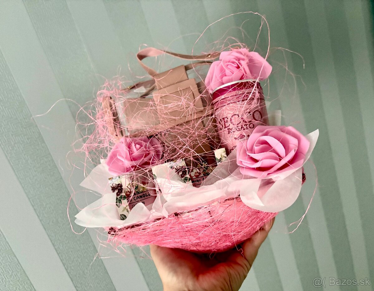 Darčekový košíček pink