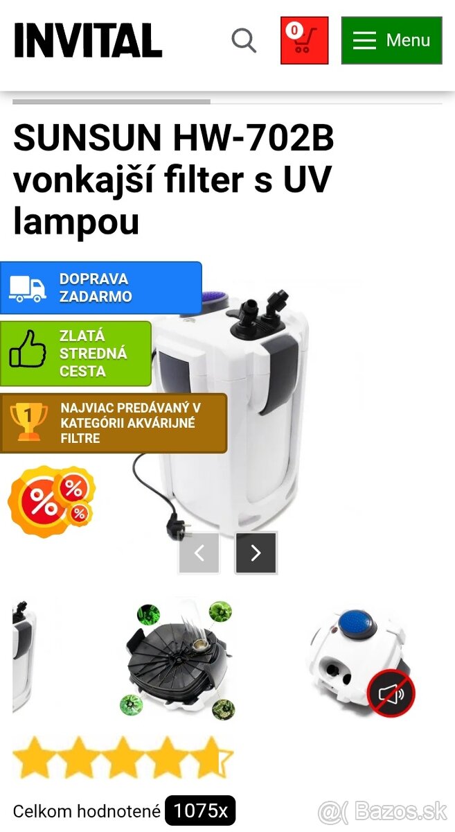 Vonkajší filter Sunsun HW - 702B