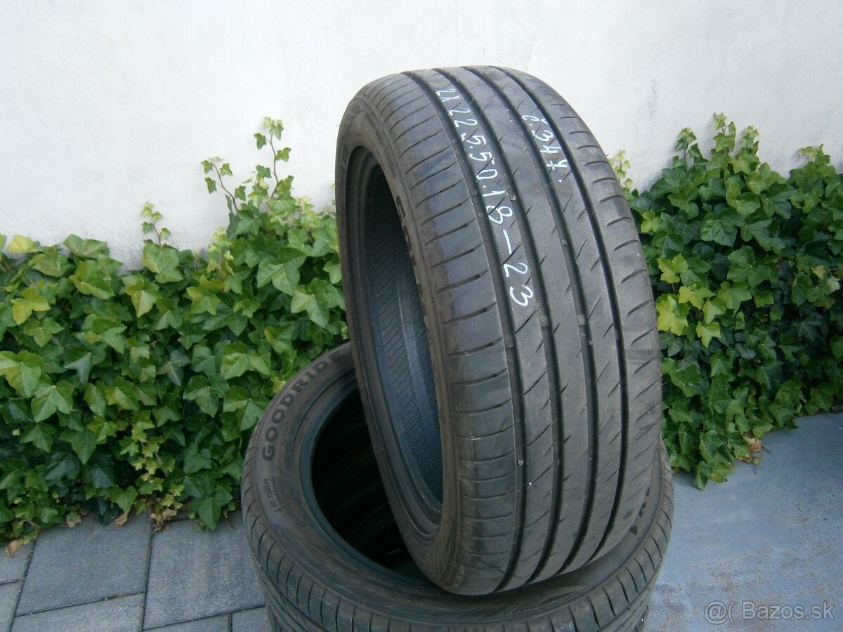 Predám 4x letné pneu GOODRIDE 225/50 R18 95WXL