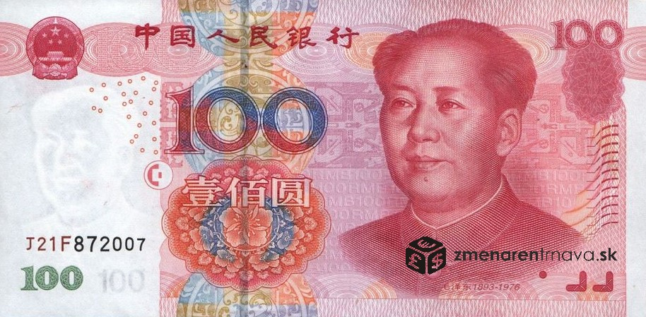 Predám hotovosť čínske yuany