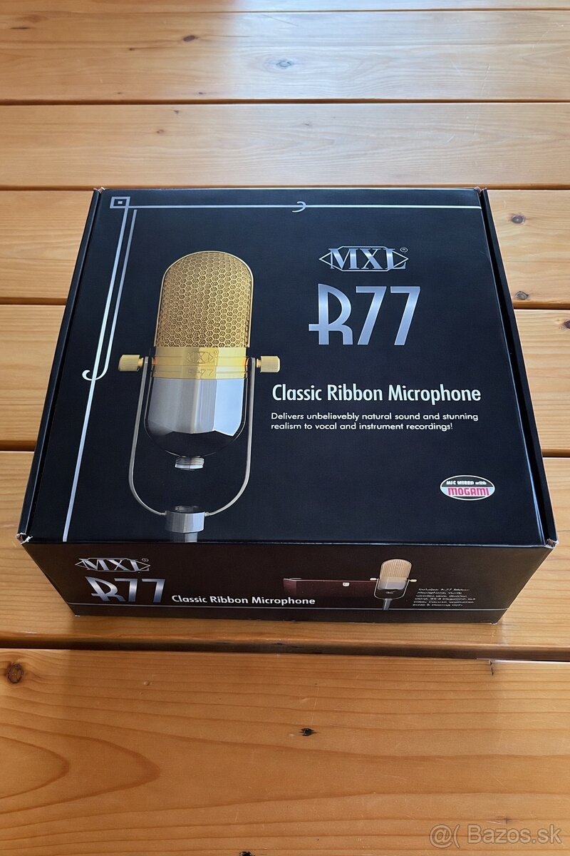 MXLR77 Classic Ribbon Microphone – páskový štúdiový mikrofón
