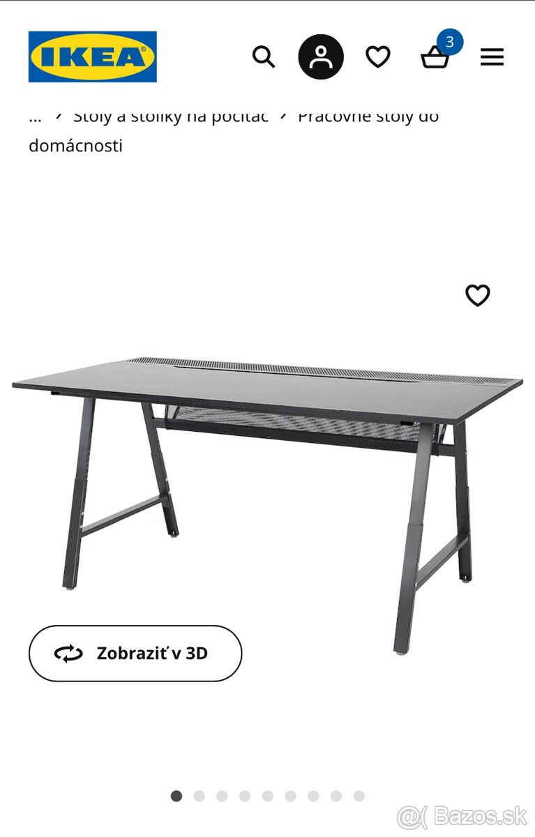 Stôl UTESPELARE IKEA