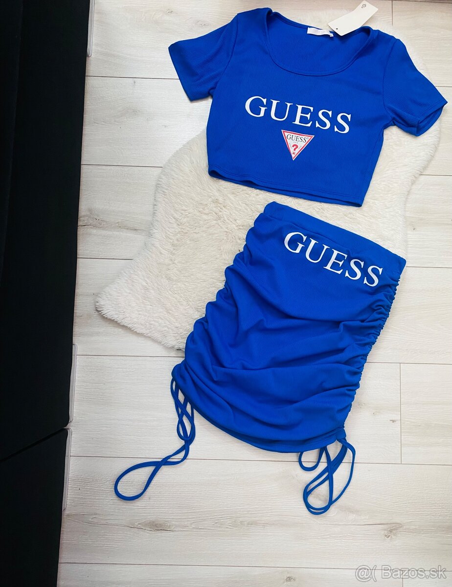 Modra suknova suprava Guess