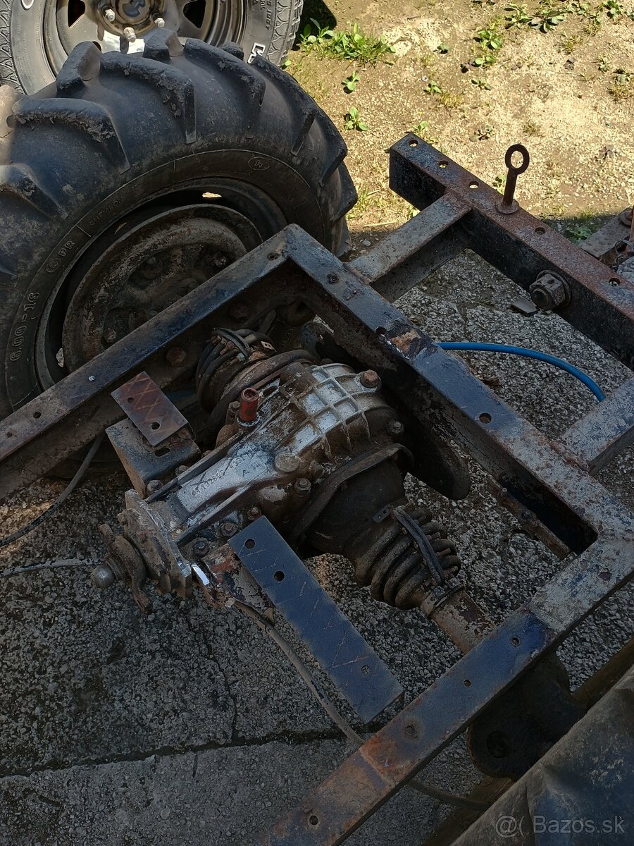 Malotraktor zadná náprava