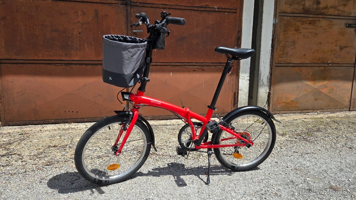 Skladací bicykel oxylane 120 decathlon