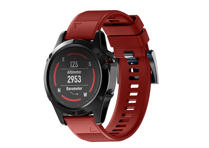 Remienok Easyfit pre Garmin Fenix 3,5X,6X,7X,8,26mm,RED