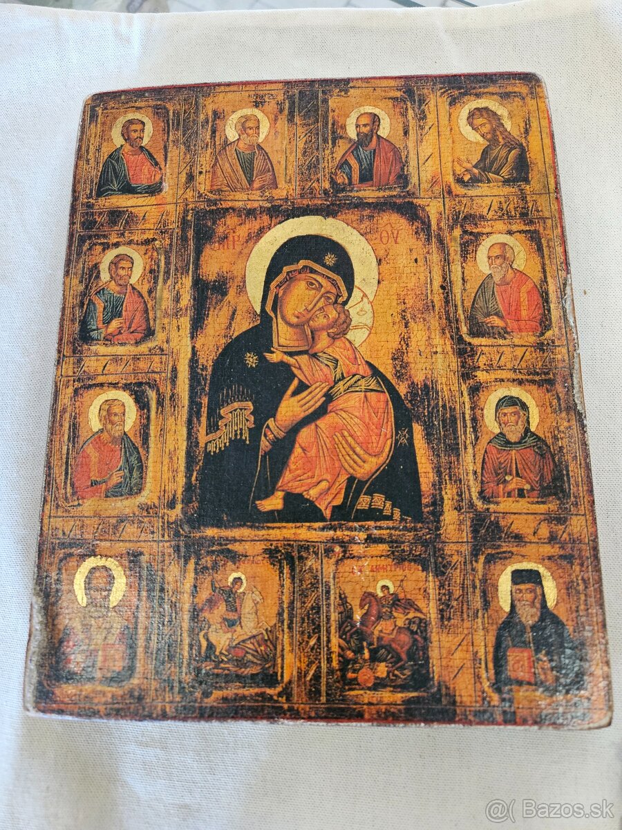Drevený obrázok cena 40€/20x25cm/