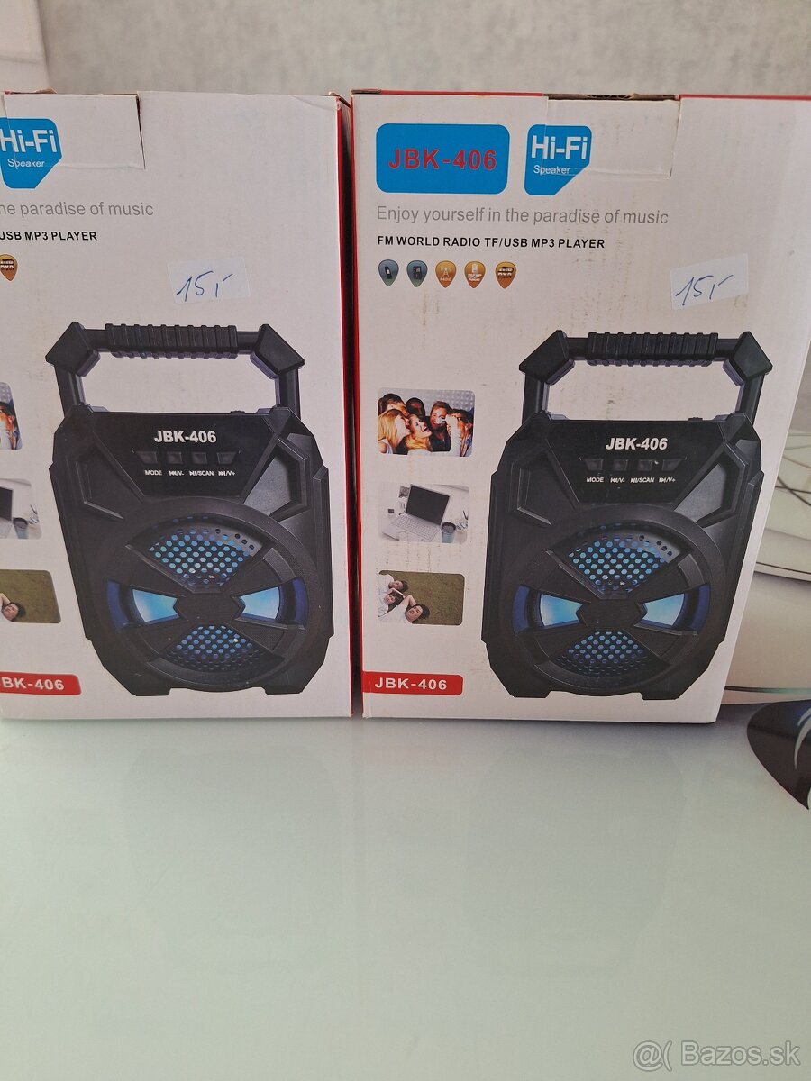 Bluethoot reproduktori Bazár u Milusky
