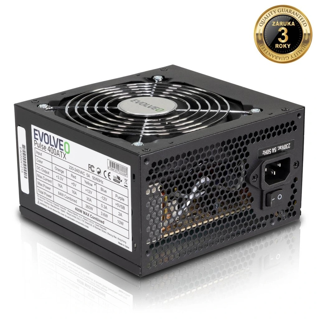 PC Zdroje 4x Evolveo 400W 2x Whitenergy 350W 1x Eurocase 350
