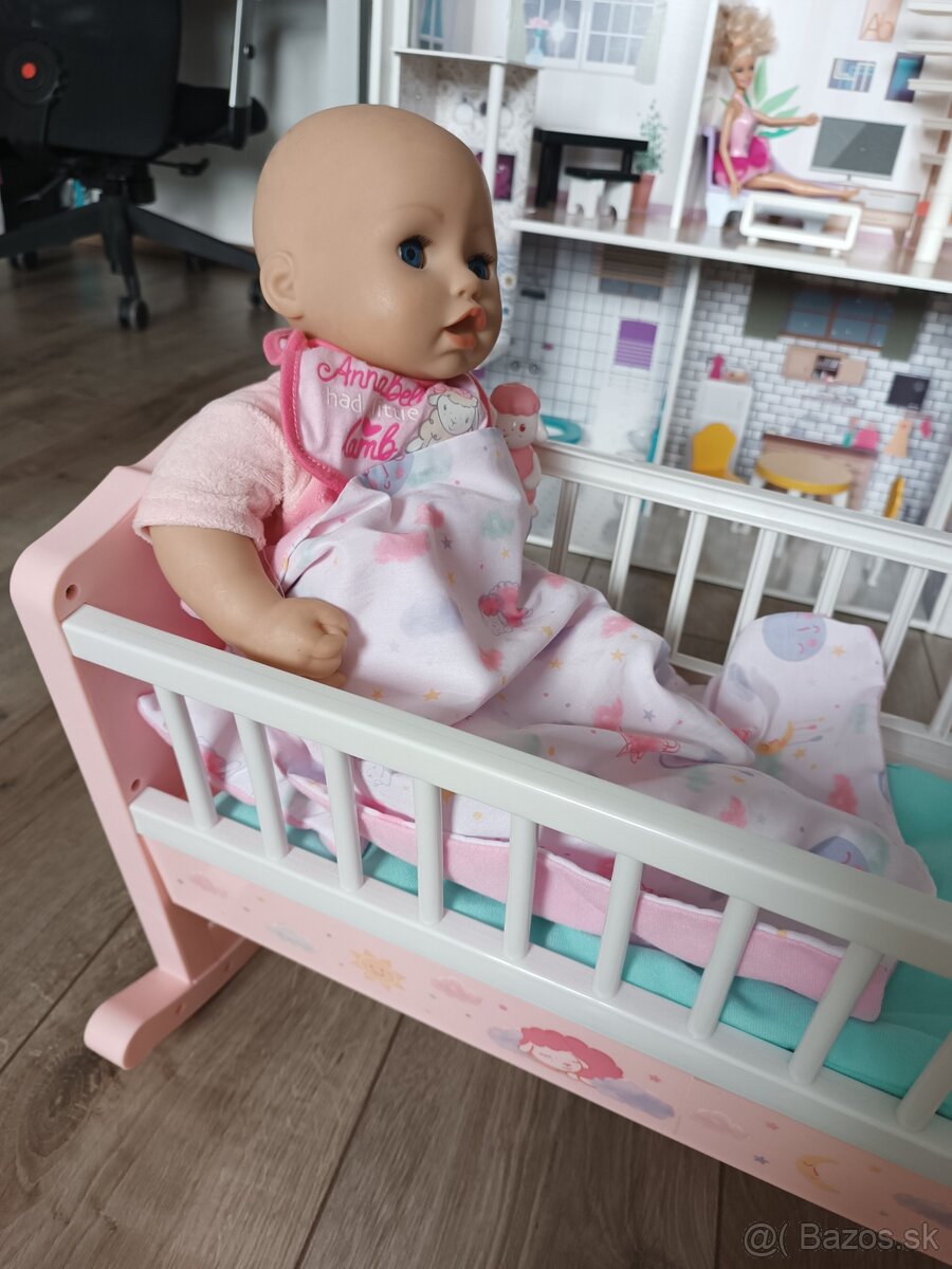 Bábika Baby Annabell s kolískou