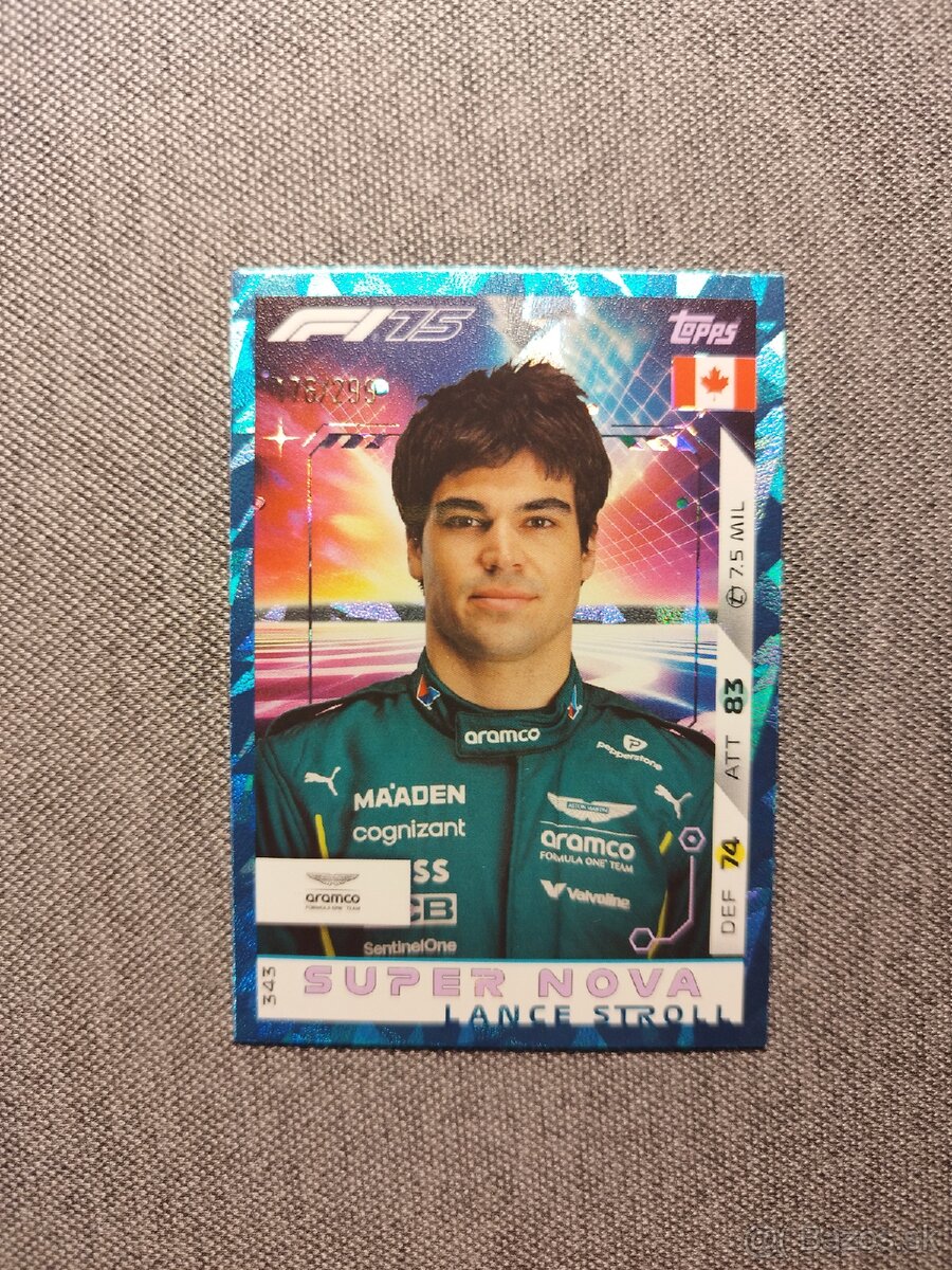 Karta TURBO ATTAX Lance Stroll SUPER NOVA 176/299