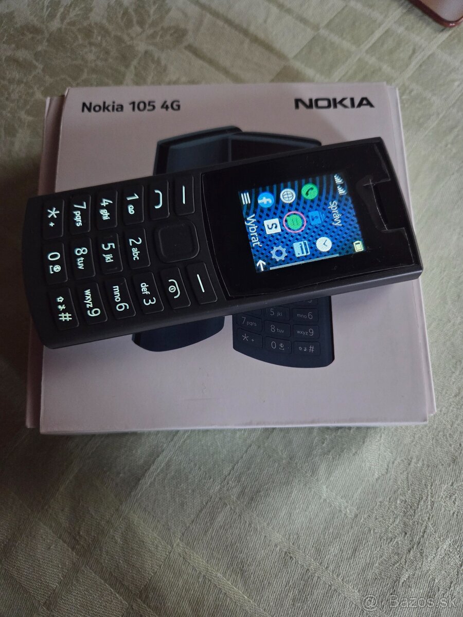 Nokia 105 4g dual sim čierny v záruke do 3 2027 v top stave