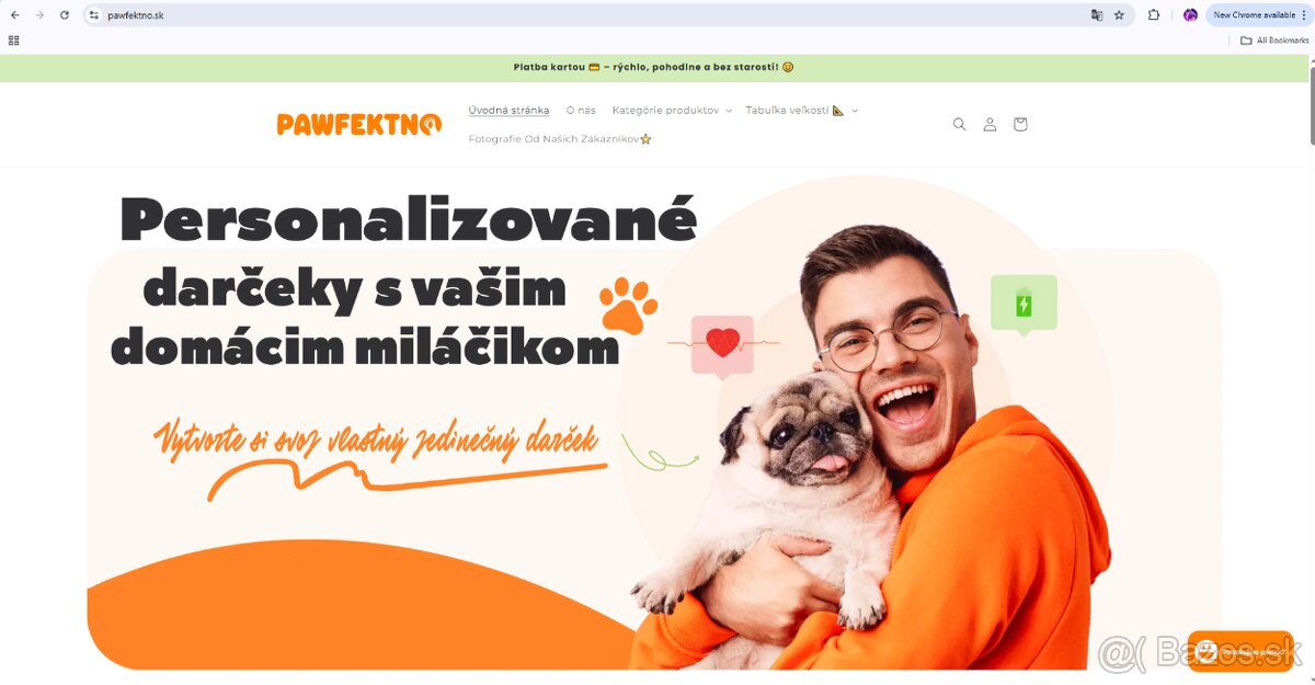 NA PREDAJ: Rozbehnutý e-shop s personalizovaným oblečením