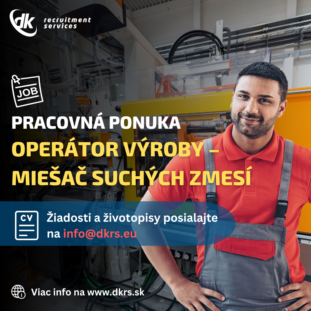 Operátor výroby – miešač suchých zmesí