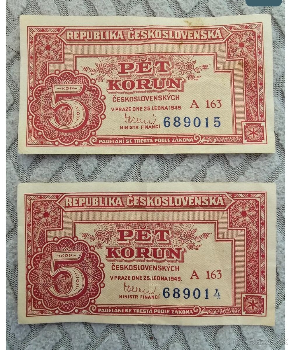 Československe bankovky