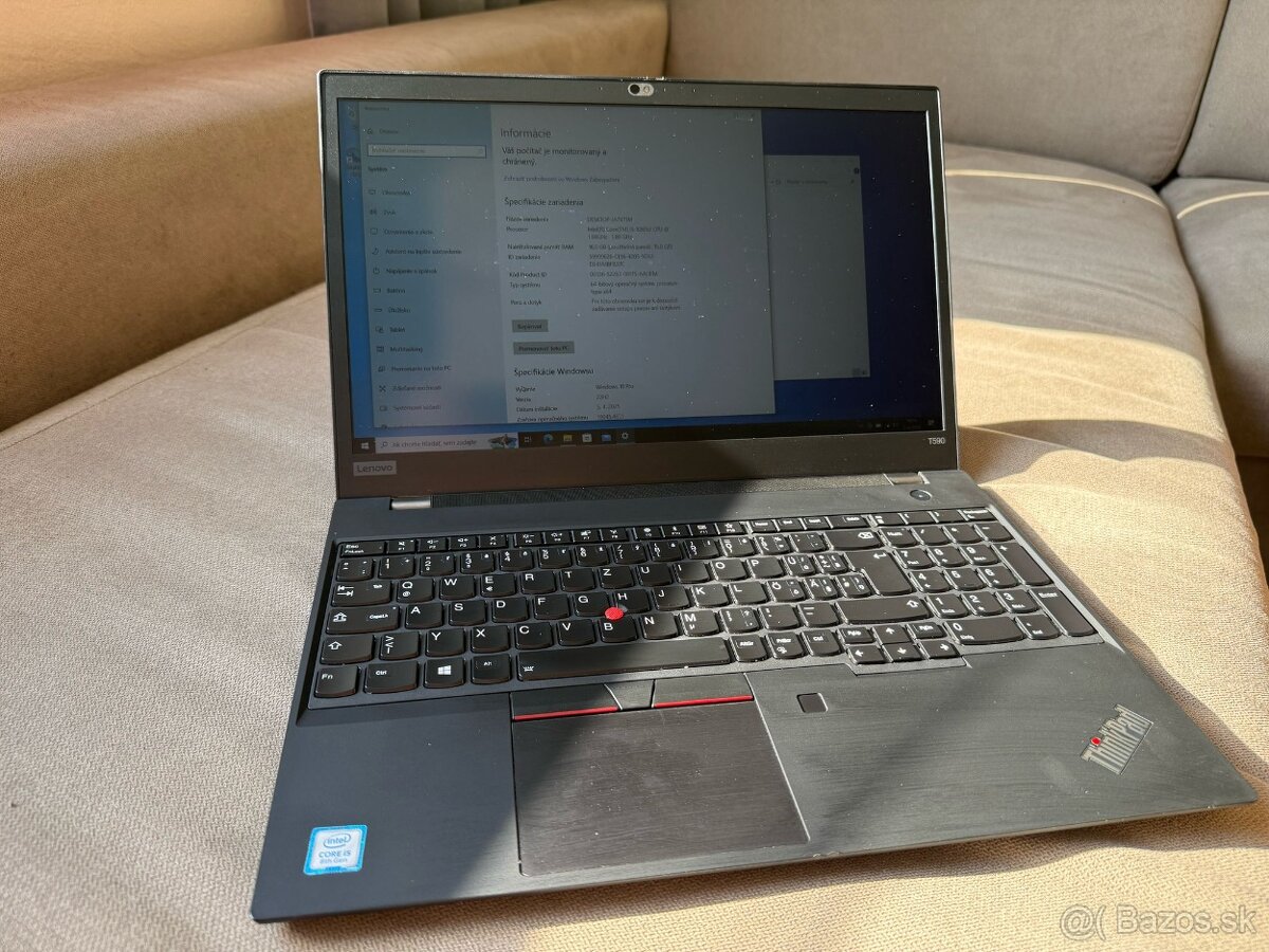Lenovo ThinkPad T590 i5/16GB/512GB+,face id,čítačka OP,SIM,