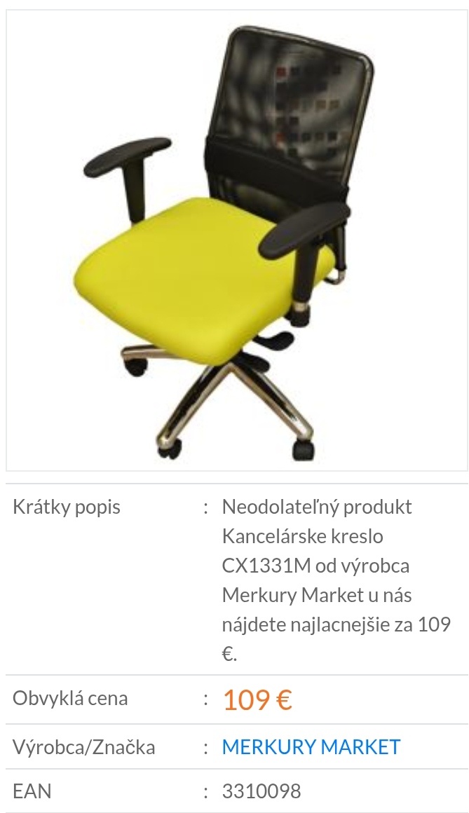 Kancelárska stolička