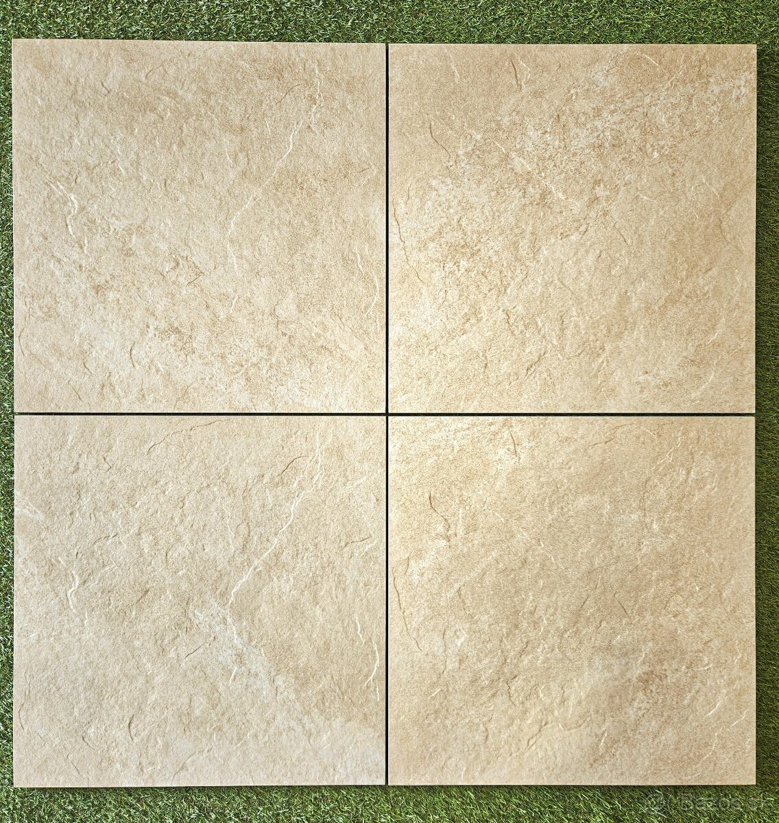 Dlažba terasová hrúbka 2cm aj na terče 60x60,farba pieskovec