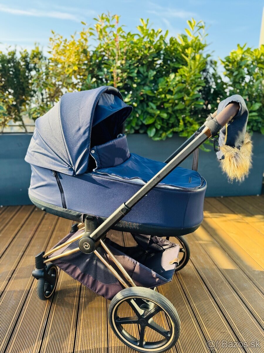 Cybex priam rose gold, farba Midnight blue