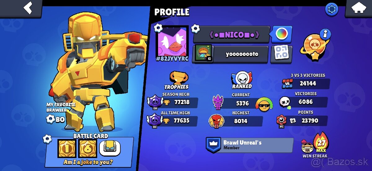 Brawl stars účet